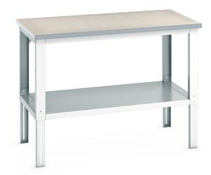 Bott Lino Workbench with Full Shelf - 1500Wx900Dx740-1140mmH Benches with Full Depth Shelf 41004138.16V 